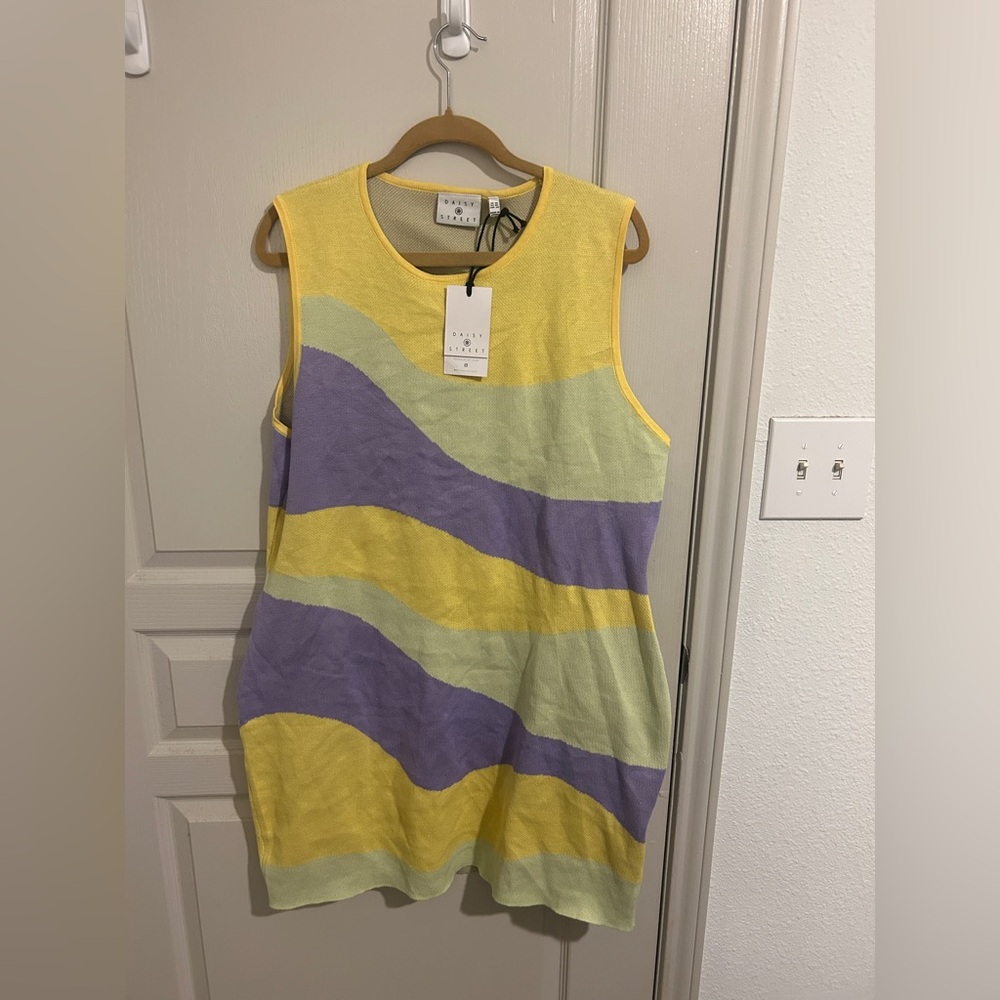 Mod Colorblock Open Back Mini Dress